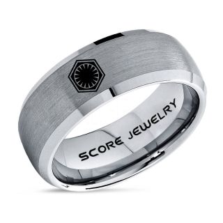 Star Wars Ring, Star Wars Jewelry, Star Wars Wedding Band, Star Wars First Order Ring, First Order Ring