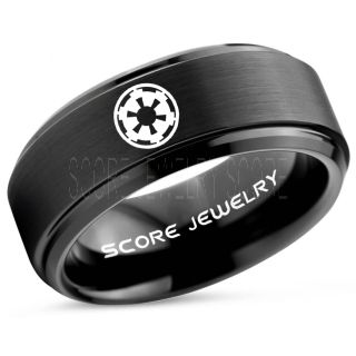 Star Wars Ring, Star Wars Jewelry, Star Wars Wedding Band, Star Wars Galactic Empire Ring, Galactic Empire Ring