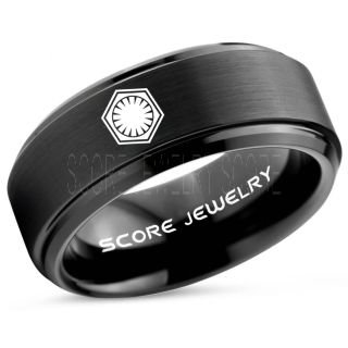 Star Wars Ring, Star Wars Jewelry, Star Wars Wedding Band, Star Wars First Order Ring, First Order Ring