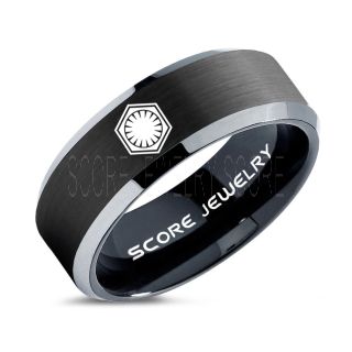 Star Wars Ring, Star Wars Jewelry, Star Wars Wedding Band, Star Wars First Order Ring, First Order Ring