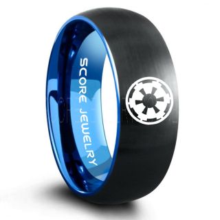 Star Wars Ring, Star Wars Jewelry, Star Wars Wedding Band, Star Wars Galactic Empire Ring, Galactic Empire Ring