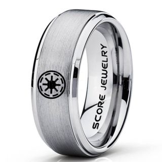 Star Wars Ring, Star Wars Jewelry, Star Wars Wedding Band, Star Wars Galactic Republic Ring, Galactic Republic Ring