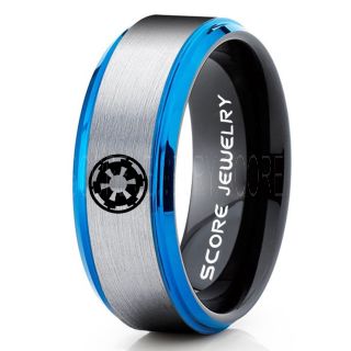 Star Wars Ring, Star Wars Jewelry, Star Wars Wedding Band, Star Wars Galactic Empire Ring, Galactic Empire Ring