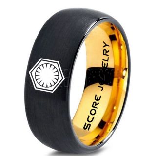 Star Wars Ring, Star Wars Jewelry, Star Wars Wedding Band, Star Wars First Order Ring, First Order Ring
