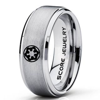 Star Wars Ring, Star Wars Jewelry, Star Wars Wedding Band, Star Wars Galactic Empire Ring, Galactic Empire Ring