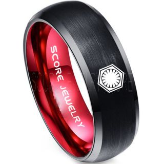 Star Wars Ring, Star Wars Jewelry, Star Wars Wedding Band, Star Wars First Order Ring, First Order Ring