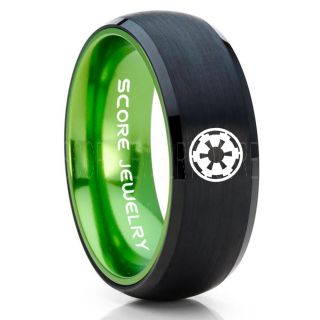 Star Wars Ring, Star Wars Jewelry, Star Wars Wedding Band, Star Wars Galactic Empire Ring, Galactic Empire Ring