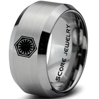 Star Wars Ring, Star Wars Jewelry, Star Wars Wedding Band, Star Wars First Order Ring, First Order Ring
