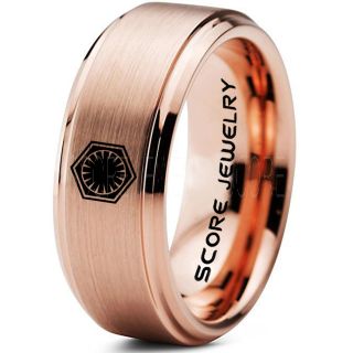 Star Wars Ring, Star Wars Jewelry, Star Wars Wedding Band, Star Wars First Order Ring, First Order Ring