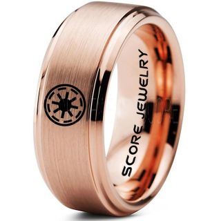 Star Wars Ring, Star Wars Jewelry, Star Wars Wedding Band, Star Wars Galactic Republic Ring, Galactic Republic Ring