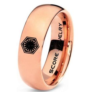 Star Wars Ring, Star Wars Jewelry, Star Wars Wedding Band, Star Wars First Order Ring, First Order Ring