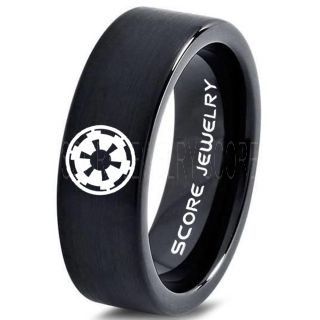 Star Wars Ring, Star Wars Jewelry, Star Wars Wedding Band, Star Wars Galactic Empire Ring, Galactic Empire Ring