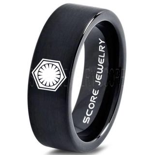 Star Wars Ring, Star Wars Jewelry, Star Wars Wedding Band, Star Wars First Order Ring, First Order Ring