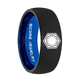 Star Wars Ring, Star Wars Jewelry, Star Wars Wedding Band, Star Wars First Order Ring, First Order Ring