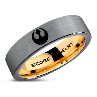 Star Wars Ring, Star Wars Jewelry, Star Wars Wedding Band, Star Wars Rebel Alliance Ring, Rebel Alliance Ring