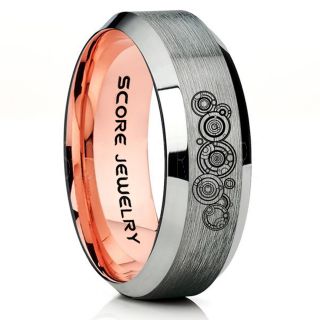 Doctor Who Ring, Gallifreyan Ring Doctor Who Jewelry, Doctor Who Wedding Band, Doctor Who Wedding Ring, 8mm Silver Tungsten Ring