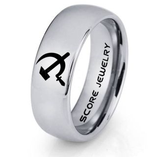 USSR Ring, CCCP Ring, State Flag of the Union of Soviet Socialist Republics Ring, Russia Ring, Russian Ring, The Hammer and Sickle CCCP Ring