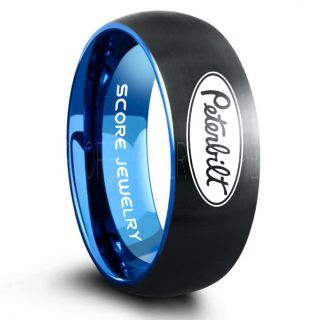 Trucker Ring, Truck Driver Ring, Peterbilt Truck Ring, Peterbilt Ring, Black Tungsten Ring, Black Wedding Ring, Truck Ring, Black Ring, Peterbilt