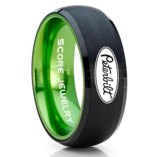 Trucker Ring, Truck Driver Ring, Peterbilt Truck Ring, Peterbilt Ring, Black Tungsten Ring, Black Wedding Ring, Truck Ring, Black Ring