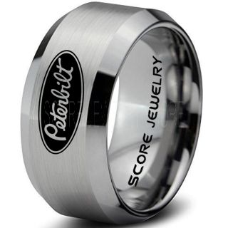 Trucker Ring, Truck Driver Ring, Peterbilt Truck Ring, Peterbilt  Ring, Silver Tungsten Ring, Silver Wedding Ring, Truck Ring, Silver Ring