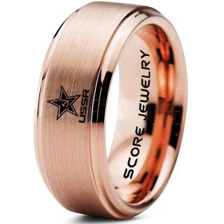USSR Ring, CCCP Ring, State Flag of the Union of Soviet Socialist Republics Ring, Russia Ring, Russian Ring, The Hammer and Sickle CCCP Ring