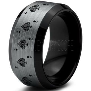 Ace of Spades Ring, Poker Ring, Blackjack Ring, Casino Ring, Joker Ring, Joker Card Suit Ring, Poker Wedding Ring, Silver Poker Ring, Card Suit Wedding Band