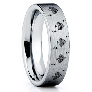 Ace of Spades Ring, Poker Ring, Blackjack Ring, Casino Ring, Joker Ring, Joker Card Suit Ring, Poker Wedding Ring, Silver Poker Ring, Card Suit Wedding Band
