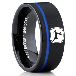 John Deere Ring, Farmer Ring, Agriculture Ring, Construction Machinery Ring, John Deere Jewelry, John Deere Machinery Ring, Farmer Tungsten Wedding Ring, Black Tungsten Ring