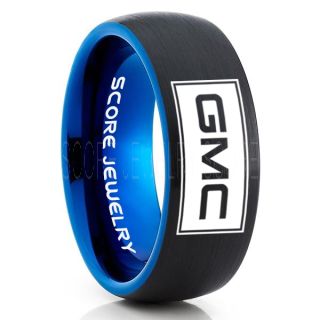 GMC Ring, GM ring, Truck Ring, Trucker Ring, Pickup Truck Ring, GM Ring, Black Tungsten Ring, Black Tungsten Wedding Band, Black Wedding Band