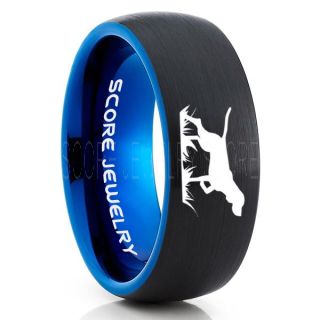 Beagle Ring, Hound Ring, Hunting Ring, Hunting Jewelry, Beagle Jewelry, Dog Hunting Ring, Dog Hunting Jewelry, Black Tungsten Ring, Black Wedding Band