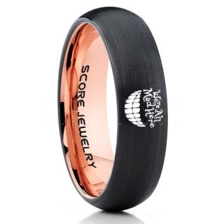 We're All Mad Here Ring, Alice in Wonderland Ring, Alice in Wonderland Wedding Ring, Alice in Wonderland Jewelry, Black Tungsten Ring, Black Ring, Black Wedding Band, Black Wedding Ring